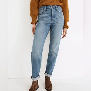 Madewell Tall High-Rise Slim Boyjean in Neal Wash, Size 29T